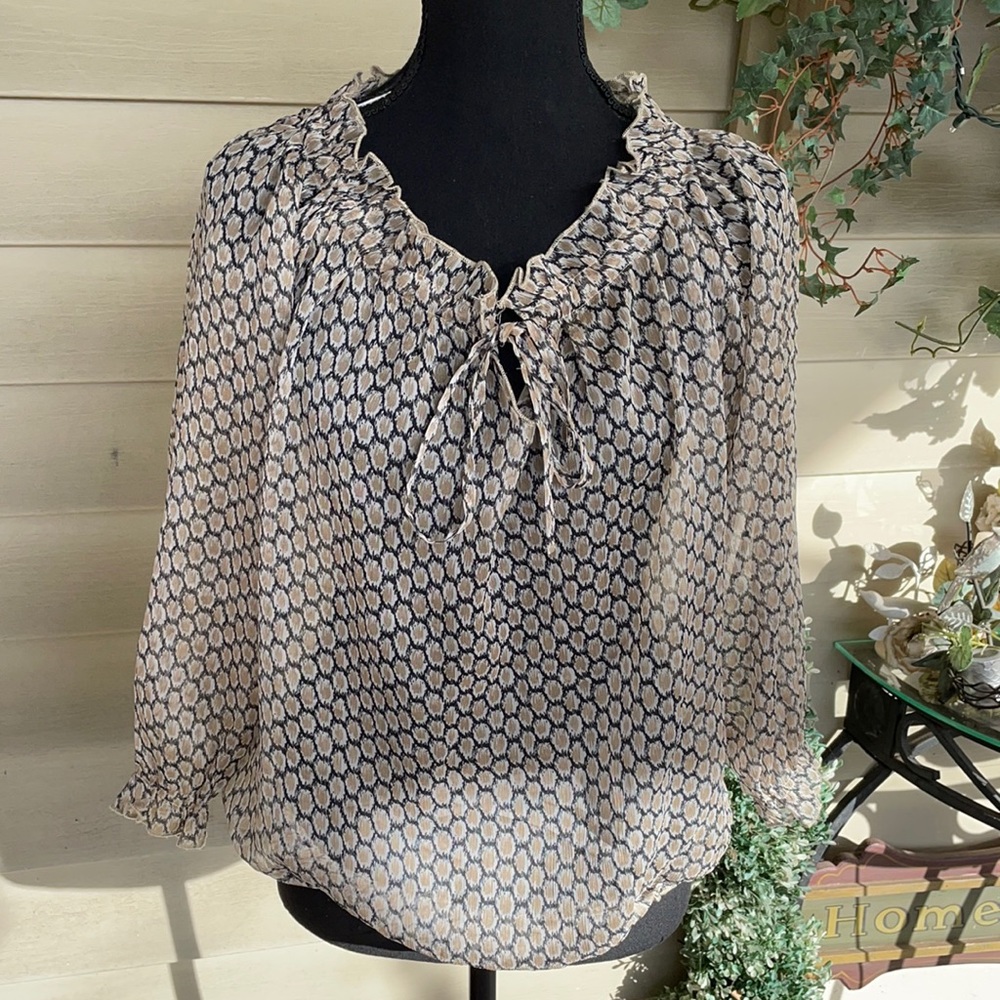 Criss Cross transparent women’s blouse size small